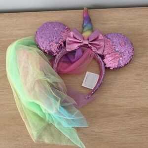 Disney Parks Authentic Unicorn Minnie Ears